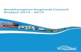 Rockhampton Regional Council Budget 2014 - 2015 · the financial year, operational results should be approximately 83% of budget. However as the operational budget in this report
