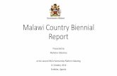 Malawi Country Biennial Report - Home | PACA · Malawi Country Biennial Report Presented by Mphatso Dakamau at the second PACA Partnership Platform Meeting 11 October, ... Agriculture,