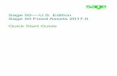 Sage 50 Fixed Assets Quick Start Guide€¦ · The application is designed to work with the Sage 50 Accounting product. After you create a company in Sage 50 Fixed Assets, you can