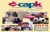 Annual Report - CAPK · 2016-01-19 · 2015 Annual Report Helping People. Changing Lives. ... In the 2014-2015 reporting period, CAPK WIC enjoyed the following ... • In early 2015