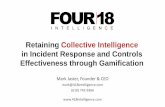 Retaining Collective Intelligence in Incident Response and ... · Effectiveness through Gamification Mark Jaster, Founder & CEO mark@418intelligence.com (610) 742-9366 . RADICAL TRANSPARENCY