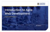 Introduction to Agile Web Development · Introduction to Agile Web Development CITS3403 Agile Web Development 2018, Semester 1