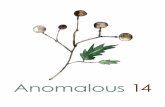 Anomalous 14anomalouspress.org/14/media/Anomalous14.pdfAnomalous Editors (1) Introduction to Issue 14 Oliver Strand (6) Skill Scale Skull (10) Author’s NoteHarold Abramowitz (12)