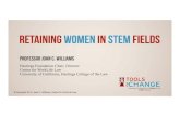 RetainingWomen [Read-Only] - cns.umass.edu · SAVINGS FACULTY RETENTION Estimated savings associated with retaining a faculty member in one STEM field: $383,000 Costs of replacement: