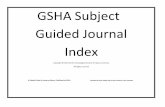 GSHA Subject Guided Journal Index - FACC-GSHA - FACC · 2019-10-15 · Table of Contents for GSHA Journals subjects A Subject Guide to Nuestras Raices, Published by GSHA Compiled