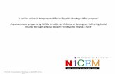 A call to action: Is the proposed Racial Equality Strategy ... · A call to action: Is the proposed Racial Equality Strategy fit for purpose? A presentation prepared by NICEM to address