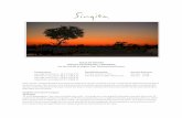 WILDLIFE REPORT SINGITA PAMUSHANA, …...WILDLIFE REPORT SINGITA PAMUSHANA, ZIMBABWE For the month of August, Two Thousand and Sixteen Temperature Rainfall Recorded Sunrise & Sunset