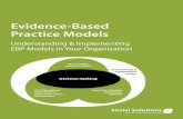 Evidence-Based Practice Models - Social Solutions · Evidence-based practice (EBP) is a process in which the practitioner combines well-researched interventions with clinical experience