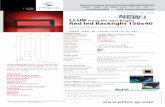 LLUB Red led Backlight 150x40 - REVOX · propriÉtÉ de phlox sa- reproduction interdite sauf accord Écrit phlox-ledr-bl-150x40-llub-q-1r-24v tel: 04 42 90 76 20 fax: 04 42 90 76