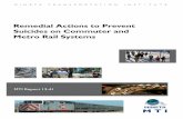 Remedial Actions to Prevent Suicides on Commuter and Metro Rail … · Suicides on Commuter and Metro Rail Systems MTI Report 12-41 Funded by U.S. Department of Transportation and