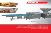 Keap Line KLB40 - Frey Maschinenbau · • homogenic and exact formed döner-discs • patented, filling-pressure-controlled forming-out of the discs • patented döner-discs in