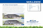 WALDEN - Bosgraaf Homes · the two level Walden design is perfect for families seeking plenty of options and refined space for living and entertaining. From the covered front porch,