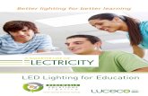 LED Lighting for Education - Renewable Solutions Lighting...LED Benefits - Safe lighting Heat emissions are greatly reduced with LED, which means they are cool to touch and perfect