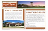 YARD of the MONTH LETTER FROM… · The Rocky Creek Connection is mailed monthly to all Rocky Creek residents. Residents, community groups, churches, etc. are welcome to submit information
