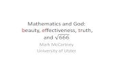 Mathematics and God: Beauty, truth, and √666 · Francis Potter (1594–1678) and 666 He has told me that he oftentimes dreamt that he was in Rome, and being in fright that he be