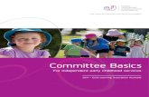 Committee Basics - Early Learning Association Australia...Committee Basics For independent early childhood services 2017 – Early Learning Association Australia The voice for parents