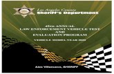 45th ANNUAL LAW ENFORCEMENT VEHICLE TEST AND … · CITY COURSE EVALUATION 42 - 53 BRAKE EVALUATION 54 - 55 ACCELERATION EVALUATION 56 - 58 HEAT EVALUATION 59 - 62 ... LAPD Deputy