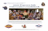 2020 Popcorn Sale Unit Leader s Guidebook - Connecticut Yankee Council, BSA€¦ · (2) “click Add User” to add Scouts manually or (3) update information for any Scout. Scouts