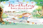 Birthday Invitation Activity Pack - World Book Day...birthday invitation You’re having a birthday party – hooray! Design a lovely invitation for your friends and family so they
