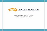 Student RPL/RCC Information Kit...2016/03/30  · NHA Australia’s RPL/RCC Student Information Kit Version 1.2 Effective Date: 30/03/16 NHA Australia’s RPL/RCC Info & Apps Kit Prepared
