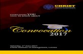 Convocation - cimlavasa.in 2017.pdf · PGDM A 2 PGDM A 2 PGDM A PGDM B 2 PGDM B 2 PGDM B CONVOCATION ROBES DRESS CODE Distribution of robes is only between 2:30 PM to 3:00 PM from