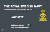 THE ROYAL SWEDISH NAVY - udt-global.com · •Average depth 65 m, maximum depth 465 m • Large variations in the bottom topography and hydrographic conditions Still more than 50,000