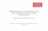 Methanol Oxidation on Molybdenum oxide Catalysts Oxidation on MoO3... · 2015-07-15 · This work has not been submitted in substance for any other degree or award at this or any