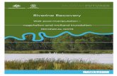 Riverine Recovery: Weir pool manipulation – vegetation and ... · Aldridge, Nicholas Souter, Tumi Bjornsson, Sally Maxwell and Darren Oemcke. Riverine Recovery Weir Pool Manipulation