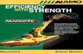 EFFICIENCY WITHSTRENGTH - Alamo IndustrialMachete ® 2. EFFICIENCY. WITH. STRENGTH. Unruly vegetation is no match for the power of the Machete ® 2. With 215° head rotation and 120°