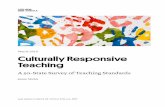 March 2019 Culturally Responsive Teaching · Teachers are the drivers of culturally responsive practices in schools and classrooms. But without the appropriate training and support,
