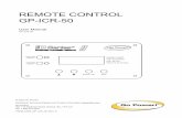 REMOTE CONTROL GP-ICR-50 · Congratulations on purchasing your Go Power! GP-ICR-50. The remote control enables you to monitor and customize your Go Power! Inverter / Charger. ...