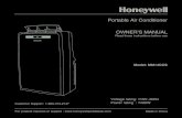 Portable Air Conditioner OWNER’S MANUALecx.images-amazon.com/images/I/B1CeMUyn3iS.pdf · Congratulations on your purchase of this versatile Honeywell Portable Air Conditioner. Honeywell