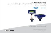 JUMO CTI-500 · 202755/25 JUMO CTI-500 transmitter with display/keyboard (without sensor)b 202755/60 JUMO CTI-500 transmitter without display/keyboard with sensor (cable length: 10