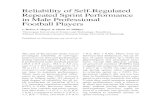 Reliability of Self-Regulated Repeated Sprint Performance ... · 3/16/2018  · peated sprint protocol in trial 1, subjects` criterion sprint was assessed for investigation of self-pacing