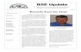 BSE Update · Volume 17, Issue 2 BSE Update Student Update 2 Student Scholarships 4 Faculty Update: Pat Walsh 6 Faculty Update: Cheryl Skjolaas Dr. Becky Larson 7 increase in graduate