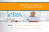 RACF Auditing & Reporting - Brochure.pdf · ERA’s online reporting allows for extensive sorting and masking criteria specification for more standard, special or customized reports.