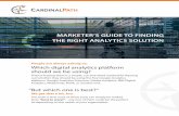 MARKETER’S GUIDE TO FINDING THE RIGHT ANALYTICS SOLUTION3x5yp62s8loz3jw8273enqos16xh-wpengine.netdna-ssl.com/... · services. Google products like AdWords or Search Console (formerly