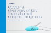 COVID-19: Overview of key federal credit support programs · Overview of key federal credit programs 3 Large sized businesses 4 Medium sized businesses 7 Small to medium sized businesses