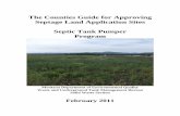 Counties Guide for Approving Septage Land Application ......evaluation of proposed land application sites for the disposal of wastes subject to the Septage Disposal and Licensure Law