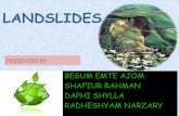 LANDSLIDES - gangainstitute.com · Landslides occur when the stability of the slope changes from a stable to an unstable condition. A change in the stability of a slope can be caused