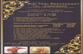 Siri Thai,Brisbanesirithai.com.au/img/LunchSiri1.pdf · siri thai restaurant tel :33569855 2/24 south pine rd. alderley qld 4051 lunch special menu tuesday-friday 1 1 .00am-2.oopm.