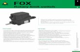 FOX - sklep.polberis.pl · FOX 4 202 CERTIFICaTIONS conformity to community directives 2014/35/UE Low Voltage Directive 2006/42/CE Machinery Directive conformity to ce standards