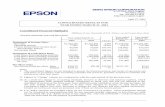 CONSOLIDATED RESULTS FOR YEARENDED MARCH 31, 2004 ... · & Trading Ltd. Epson Singapore Pte. Ltd. Precision products business segment: This segment includes watch business, optical