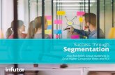 Success Through Segmentation - Infutor...eBook | Success Through Segmentation 6 The Process of Segmentation Once you’ve laid the groundwork of your strategy with the best possible