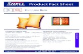 Dunnage Bags Product Fact Sheet - Snell · Dunnage Bags PAPER PRODUCTS PAP/MWB/DUB PAGE 1 Description: Large in˜atable brown paper bags for ˚lling voids and acting as a load securing