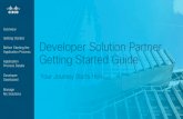 Developer Solution Partner Getting Started Guide 4...Getting Started Getting Started Joining the Cisco Developer Solution Partner Program is a 100% online application process. All