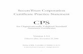 SecureTrust Corporation Certificate Practice Statement cps for ov.pdf · SecureTrust’s WildCard 256-Bit SSL Web Server Certificates are issued with a typical Operational Period