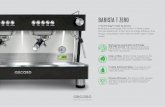 BARISTA T ZERO - Ascaso · BARISTA T ZERO T Technology© inside by Ascaso. Multi-group technology. PID control. It offers a great thermal stability with a high level of energy efficiency