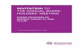 INVITATION TO THE ANNUAL SHARE- HOLDERS’ MEETING · 1 INVITATION TO THE ANNUAL SHAREHOLDERS’ MEETING This document is a convenience translation of the German original. In case