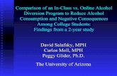 Comparison of an In-Class vs. Online Alcohol Diversion ... · Comparison of an In-Class vs. Online Alcohol Diversion Program to Reduce Alcohol Consumption and Negative Consequences